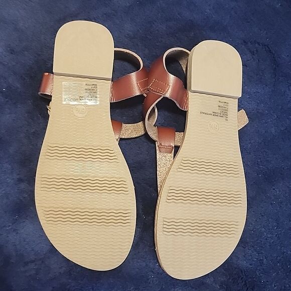 Merona Brown Sandals Like New - Picture 3 of 4